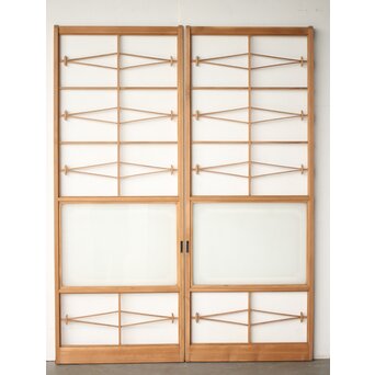 松の葉組子の障子戸 4枚1組　F271Y CD　表