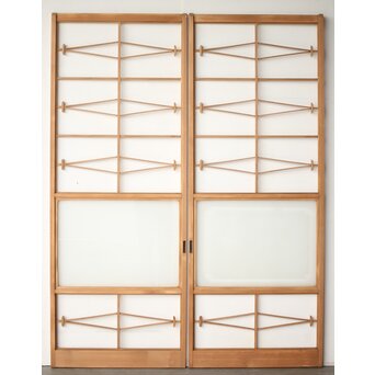 松の葉組子の障子戸 4枚1組　F271Y AB　表