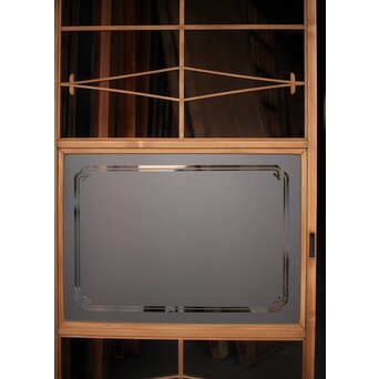 松の葉組子の障子戸 4枚1組　F271Y その他3枚は　デザインガラス