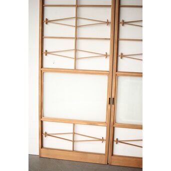 松の葉組子の障子戸 4枚1組　F271Y 