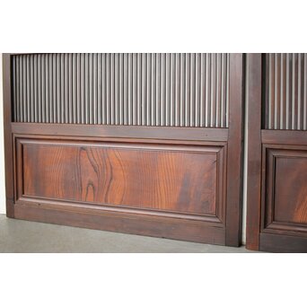 黒格子戸 2枚1組　L1140 景色の良い腰板