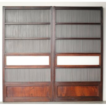 黒格子戸 2枚1組　L1140 ウラ