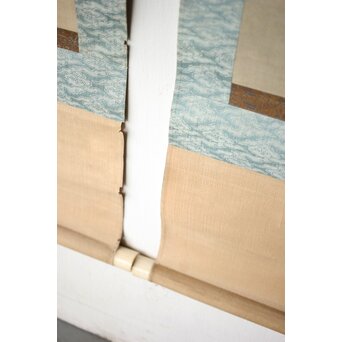 維明周奎 梅図 双幅 絹本 掛軸　Z522 