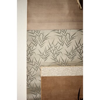 水墨画 古画 竹虎 紙本掛軸　Z526 