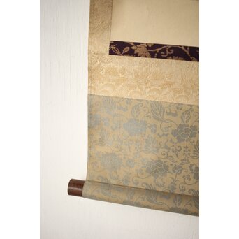 和田呉山 月心律師【魚藍観音図】紙本軸装　Z527 