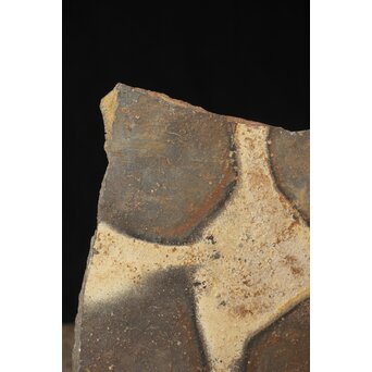 備前 窯道具 牡丹餅 陶板　P486 