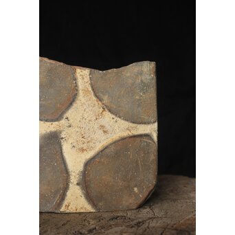 備前 窯道具 牡丹餅 陶板　P486 