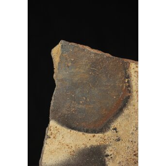 備前 窯道具 牡丹餅 陶板　P486 