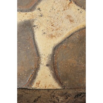 備前 窯道具 牡丹餅 陶板　P486 