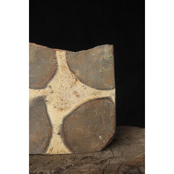 備前 窯道具 牡丹餅 陶板　P486 