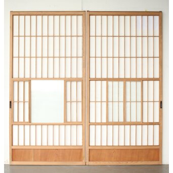 猫間/雪見障子戸 2枚1組　F272