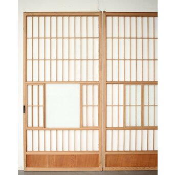 猫間/雪見障子戸 2枚1組　F272 