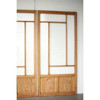 卍デザインガラス戸 4枚1組　GD0230Y 