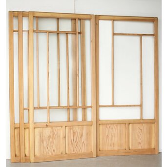 卍デザインガラス戸 4枚1組　GD0230Y