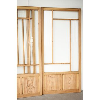 卍デザインガラス戸 4枚1組　GD0230Y 