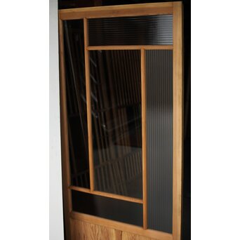 卍デザインガラス戸 4枚1組　GD0230Y 