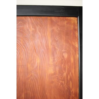 黒枠 杉一枚板 板戸 4枚1組　B1075Y 