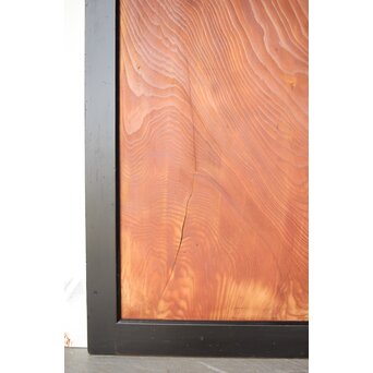 黒枠 杉一枚板 板戸 4枚1組　B1075Y 