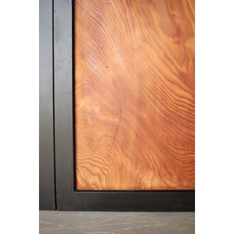 黒枠 杉一枚板 板戸 4枚1組　B1075Y 