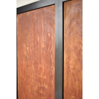 黒枠 杉一枚板 板戸 4枚1組　B1075Y 