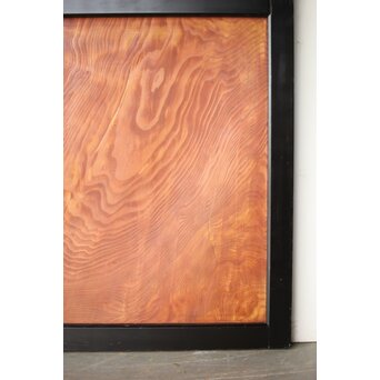 黒枠 杉一枚板 板戸 4枚1組　B1075Y 