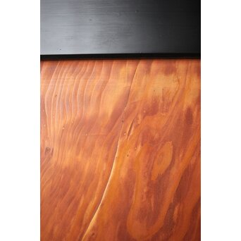 黒枠 杉一枚板 板戸 4枚1組　B1075Y 