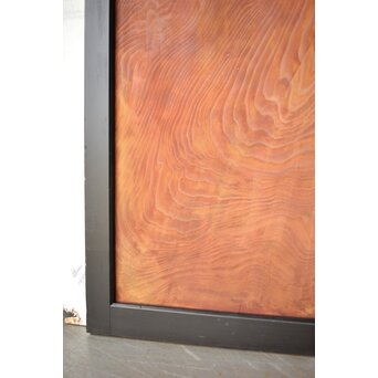 黒枠 杉一枚板 板戸 4枚1組　B1075Y 