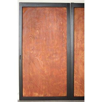 黒枠 杉一枚板 板戸 4枚1組　B1075Y 