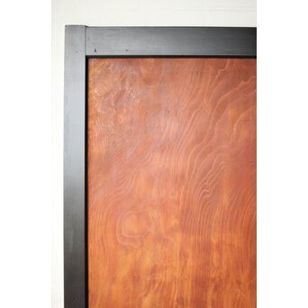 黒枠 杉一枚板 板戸 4枚1組　B1075Y 