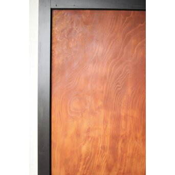 黒枠 杉一枚板 板戸 4枚1組　B1075Y 