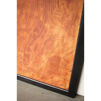 黒枠 杉一枚板 板戸 4枚1組　B1075Y 