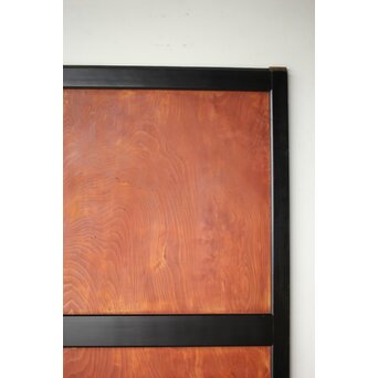 黒枠 杉一枚板 板戸 4枚1組　B1075Y 