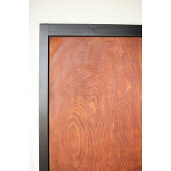 黒枠 杉一枚板 板戸 4枚1組　B1075Y 