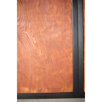 黒枠 杉一枚板 板戸 4枚1組　B1075Y 