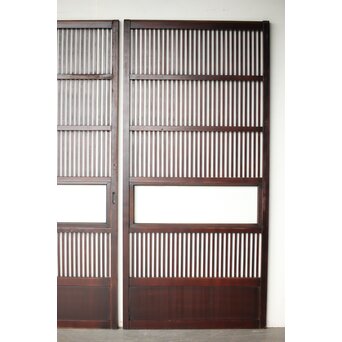 特殊幅 クリアガラス格子戸 2枚1組　L1142 