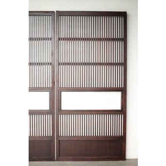 特殊幅 クリアガラス格子戸 2枚1組　L1142 