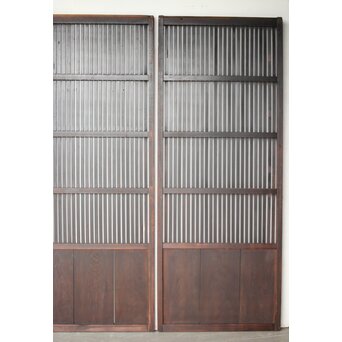 民藝 細格子戸 3枚1組　L1143 
