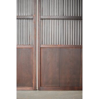 民藝 細格子戸 3枚1組　L1143 