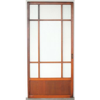 アンティークガラス戸　D191