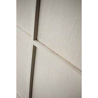 ハイサイズ 白いアンティークガラス戸　D192 