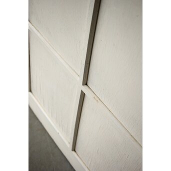 ハイサイズ 白いアンティークガラス戸　D192 