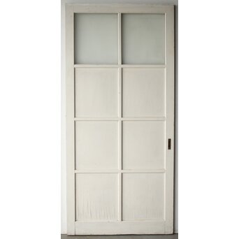 ハイサイズ 白いアンティークガラス戸　D192