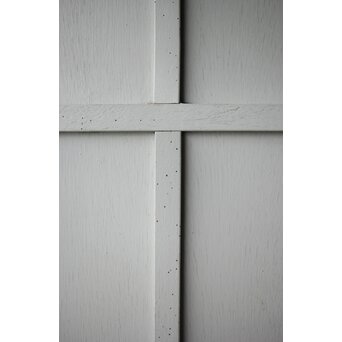 ハイサイズ 白いアンティークガラス戸　D192 