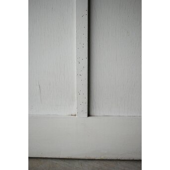 ハイサイズ 白いアンティークガラス戸　D192 