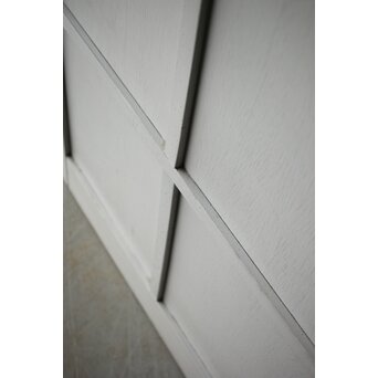 ハイサイズ 白いアンティークガラス戸　D192 