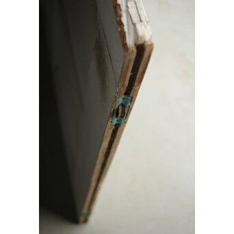 ハイサイズ 白いアンティークガラス戸　D192 