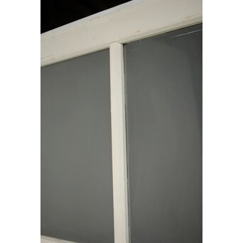 ハイサイズ 白いアンティークガラス戸　D192 