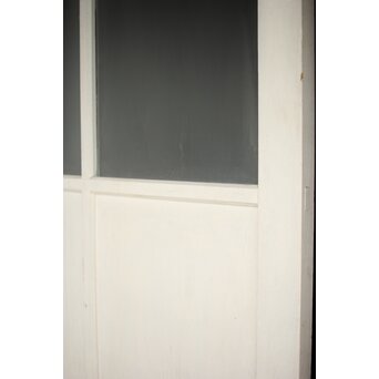 ハイサイズ 白いアンティークガラス戸　D192 