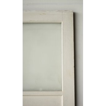 ハイサイズ 白いアンティークガラス戸　D192 