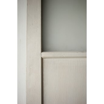 ハイサイズ 白いアンティークガラス戸　D192 